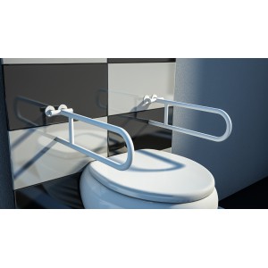 Uchwyty dla niepełnosprawnych białe.