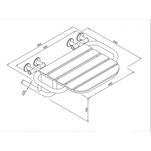 Siedzisko pod prysznic Andex.